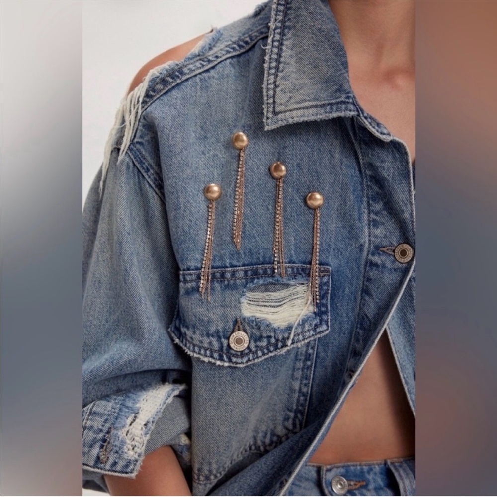8034. Free People Brandy Fringe Pin Set